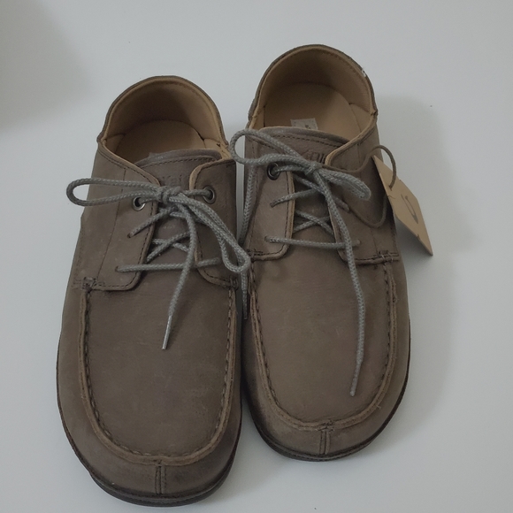 Olukai Hamakua Poko Men Leather Brown Slip On Shoe Mocassin 11.5 Lace Up… - Picture 2 of 7